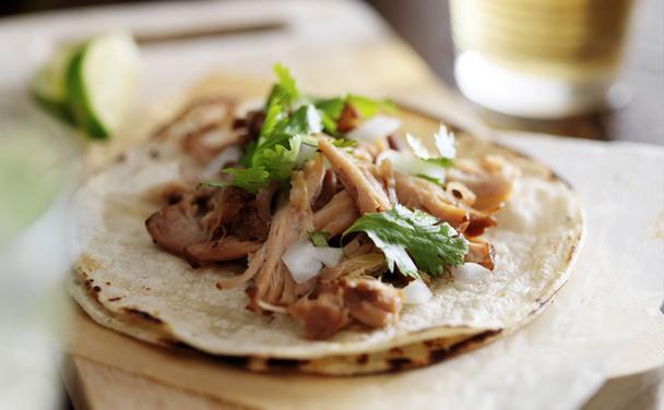 Slow Cooker Pork Carnitas with Pickled Red Onions