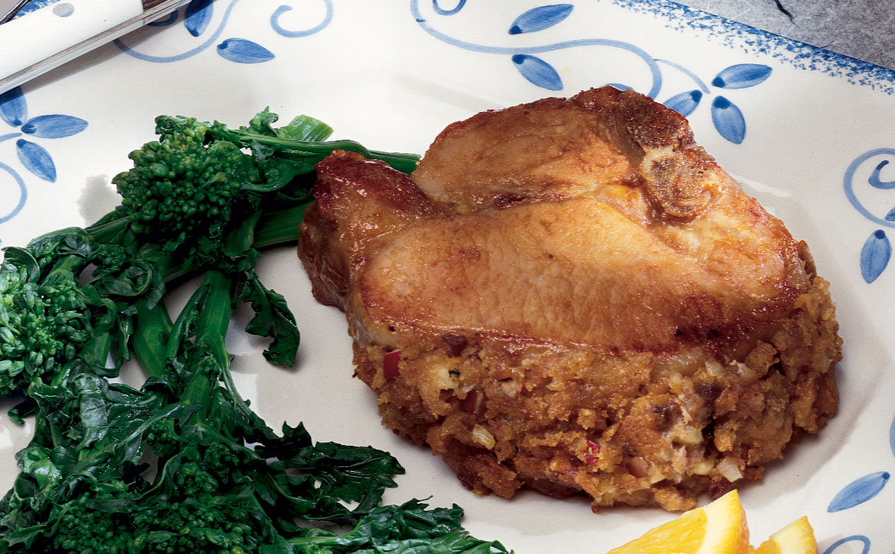 Apple-Stuffed Pork Chops