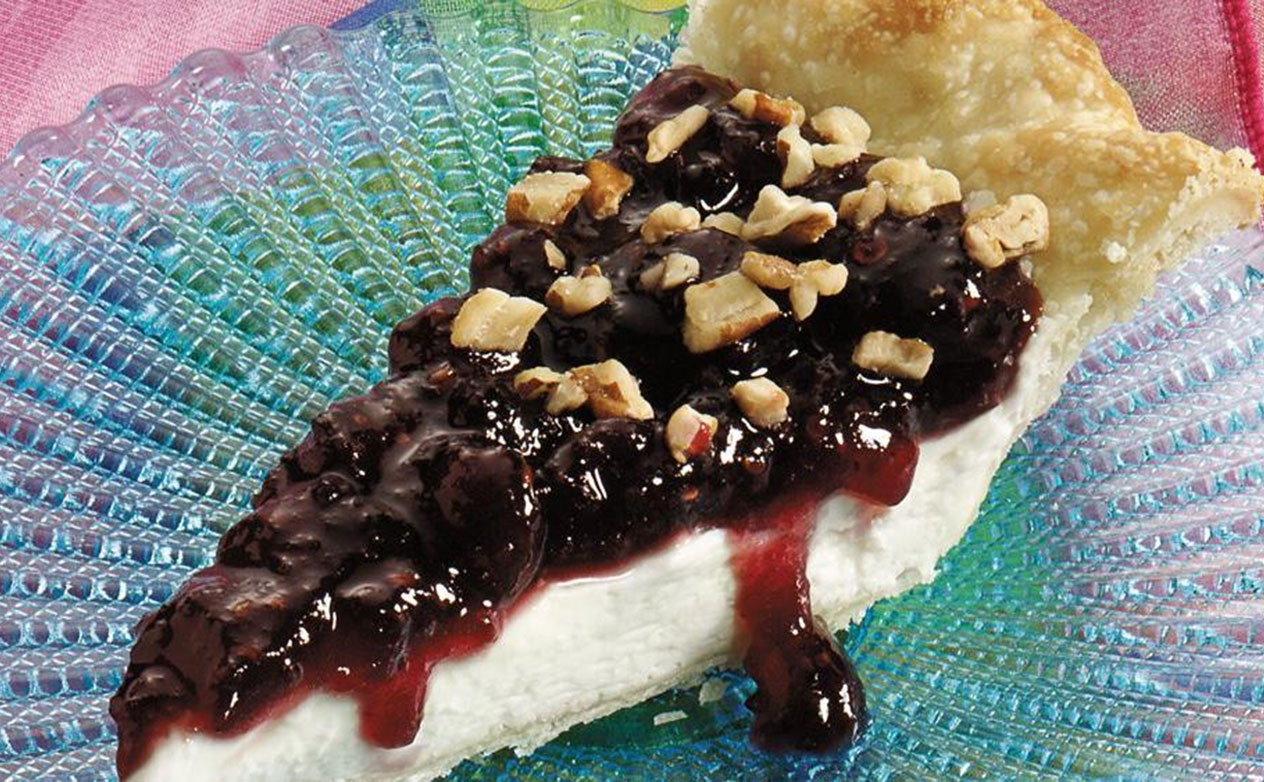 Cranberry-Raspberry Cream Pie
