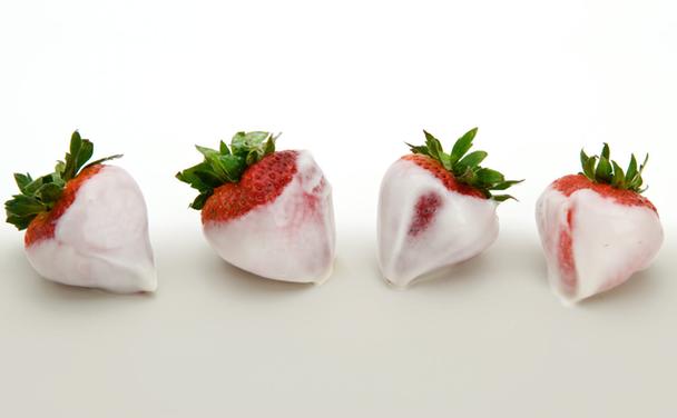 Yogurt Dipped Strawberry Hearts