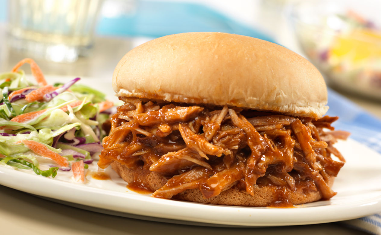 Slow Cooked Pulled Pork Sandwich