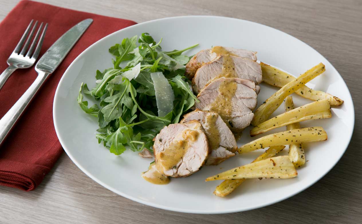 Dijon-Thyme Roasted Pork Tenderloin