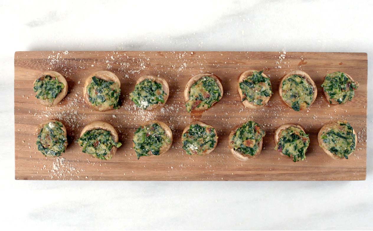 Spinach-Stuffed Mushrooms