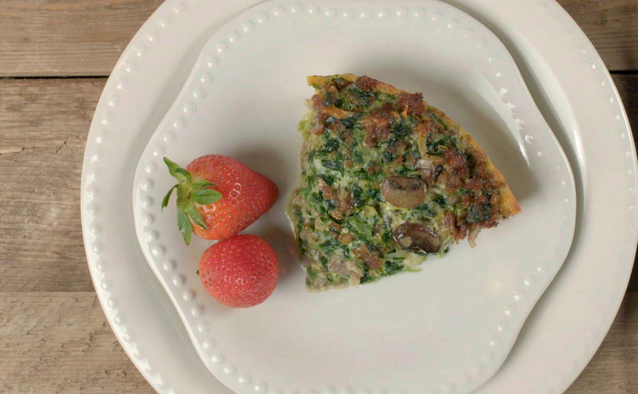 Crustless Spinach Quiche