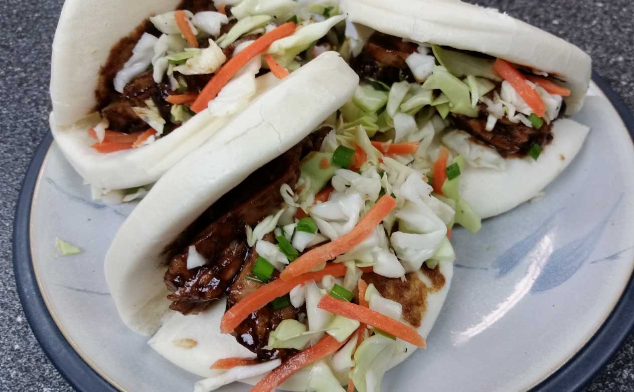 Asian-style BBQ Pork Tacos