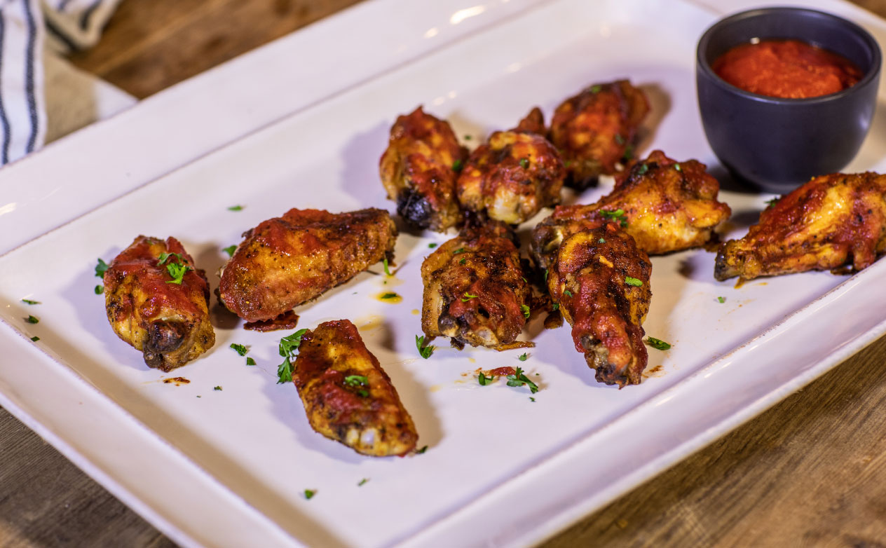 Air-Fried Bloody Mary Wings