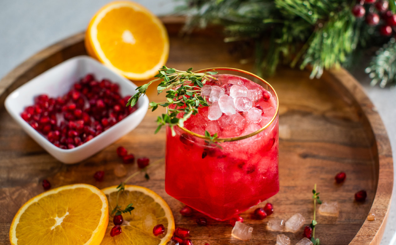 Pomegranate Orange Mocktail